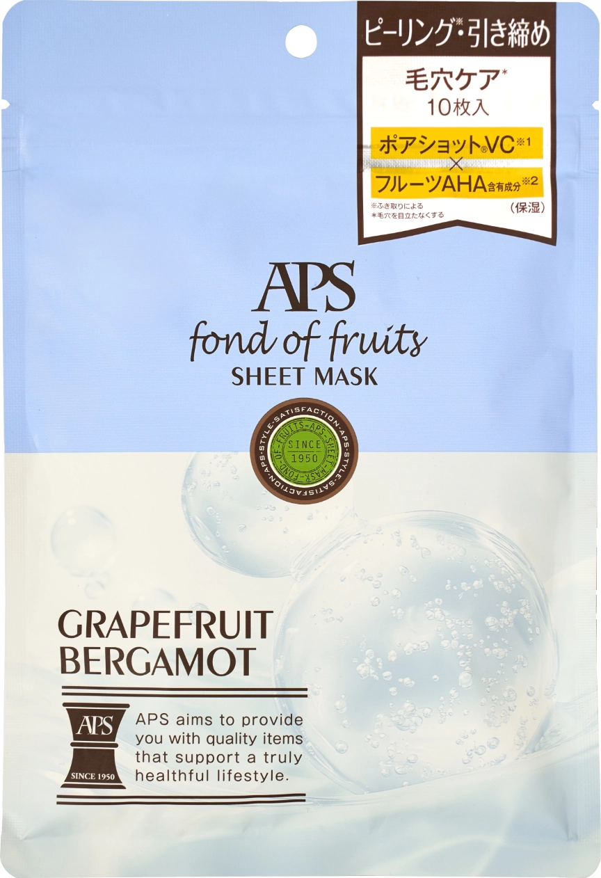 APS シートマスク 毛穴ケア 10枚入（160mL)