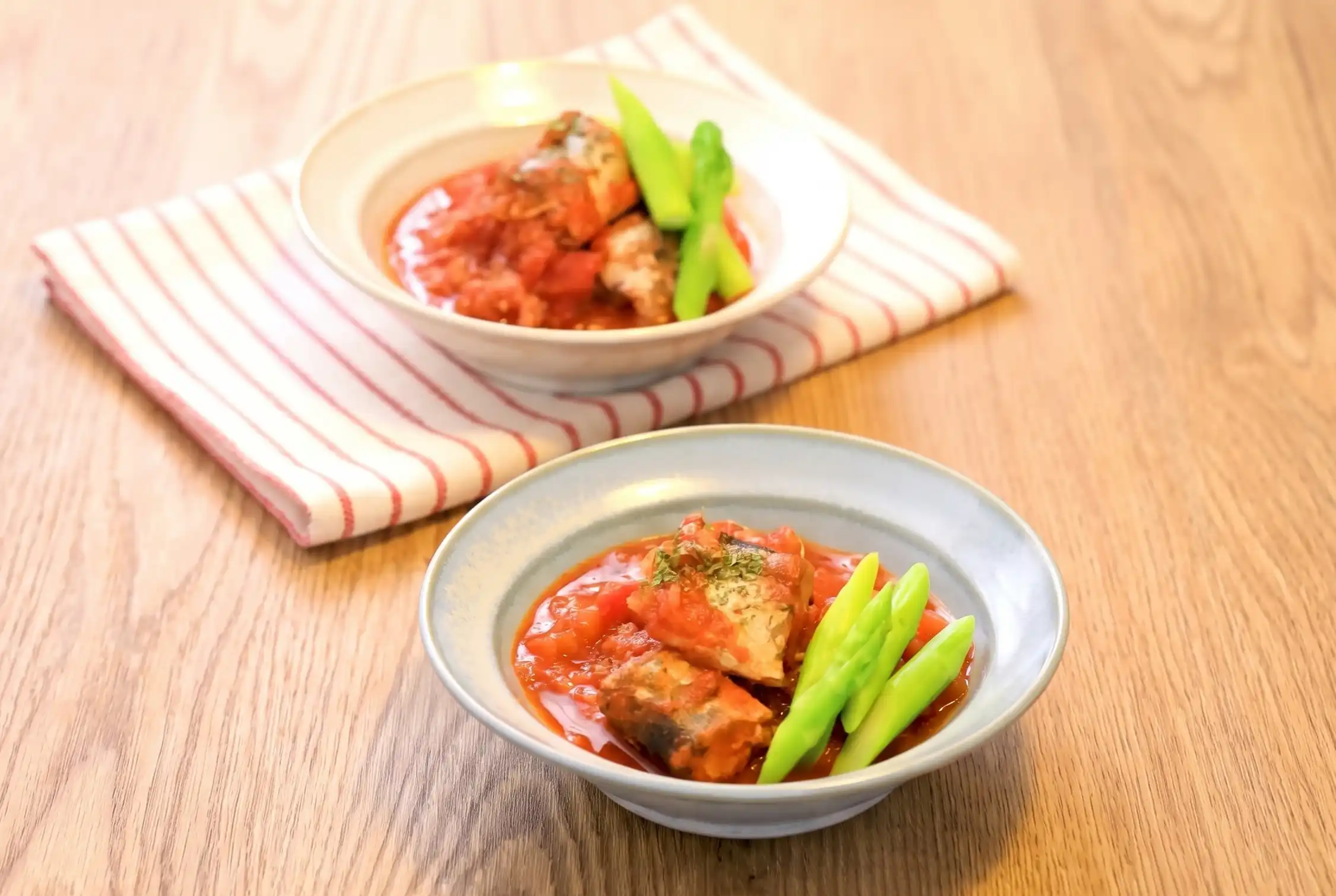 トモズの管理栄養士考案レシピ│さんまのトマト煮
